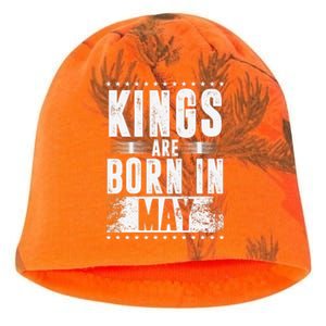 Kings Are Born In May Month Zodiac Sign Gemini Taurus Gift Kati - Camo Knit Beanie