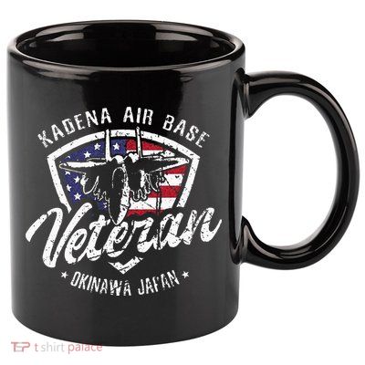 Kadena Air Base Veteran USAF Okinawa Japan 11oz C Handle Ceramic Mug