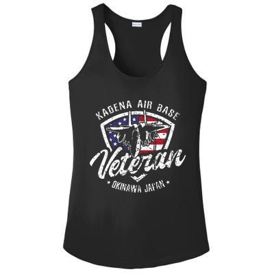Kadena Air Base Veteran USAF Okinawa Japan Ladies PosiCharge Competitor Racerback Tank