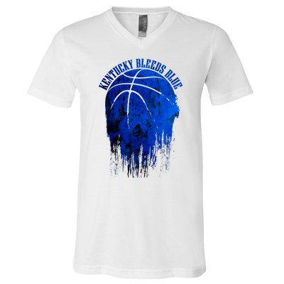 Kentucky And Basketball, Kentucky And Wildcat V-Neck T-Shirt