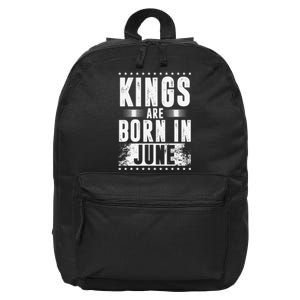 Kings Are Born In June Month Zodiac Sign Cancer Gemini Gift 16 in Basic Backpack