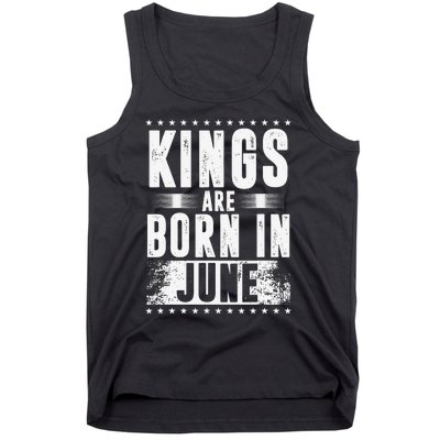 Kings Are Born In June Month Zodiac Sign Cancer Gemini Gift Tank Top