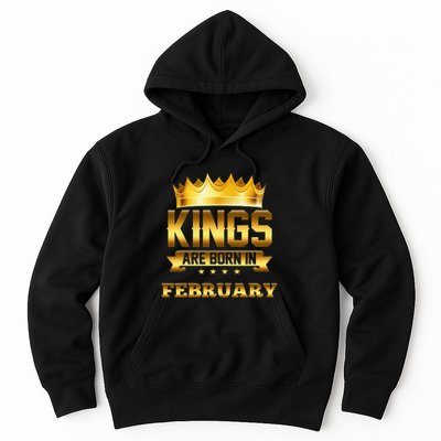 Kings Are Born In February Birthday Hoodie