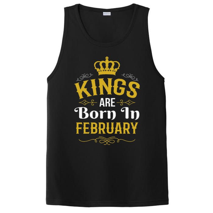 Kings Are Born In February February Birthday PosiCharge Competitor Tank