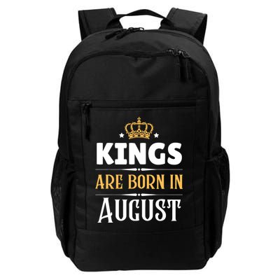 Kings Are Born In August Birthday Crown Backpack