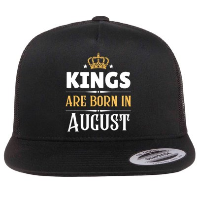 Kings Are Born In August Birthday Crown Flatbill Hat