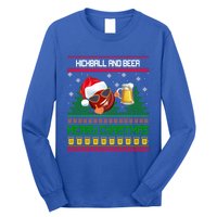 Kickball And Beer Lover Merry Christmas Ugly Xmas Gift Long Sleeve Shirt