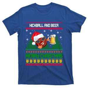 Kickball And Beer Lover Merry Christmas Ugly Xmas Gift T-Shirt