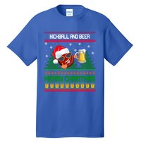 Kickball And Beer Lover Merry Christmas Ugly Xmas Gift Tall T-Shirt