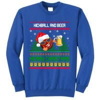 Kickball And Beer Lover Merry Christmas Ugly Xmas Gift Tall Sweatshirt