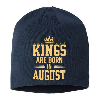 Kings Are Born In August Best Birthday Gift Idea Sustainable Beanie