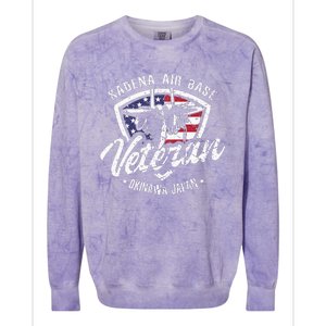 Kadena Air Base Veteran USAF Okinawa Japan Colorblast Crewneck Sweatshirt