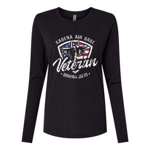 Kadena Air Base Veteran USAF Okinawa Japan Womens Cotton Relaxed Long Sleeve T-Shirt