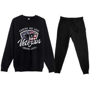 Kadena Air Base Veteran USAF Okinawa Japan Premium Crewneck Sweatsuit Set