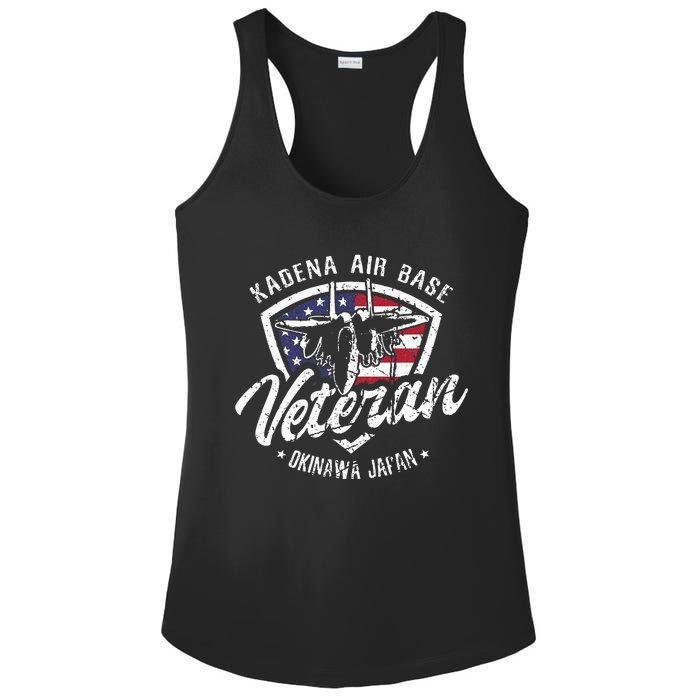 Kadena Air Base Veteran USAF Okinawa Japan Ladies PosiCharge Competitor Racerback Tank