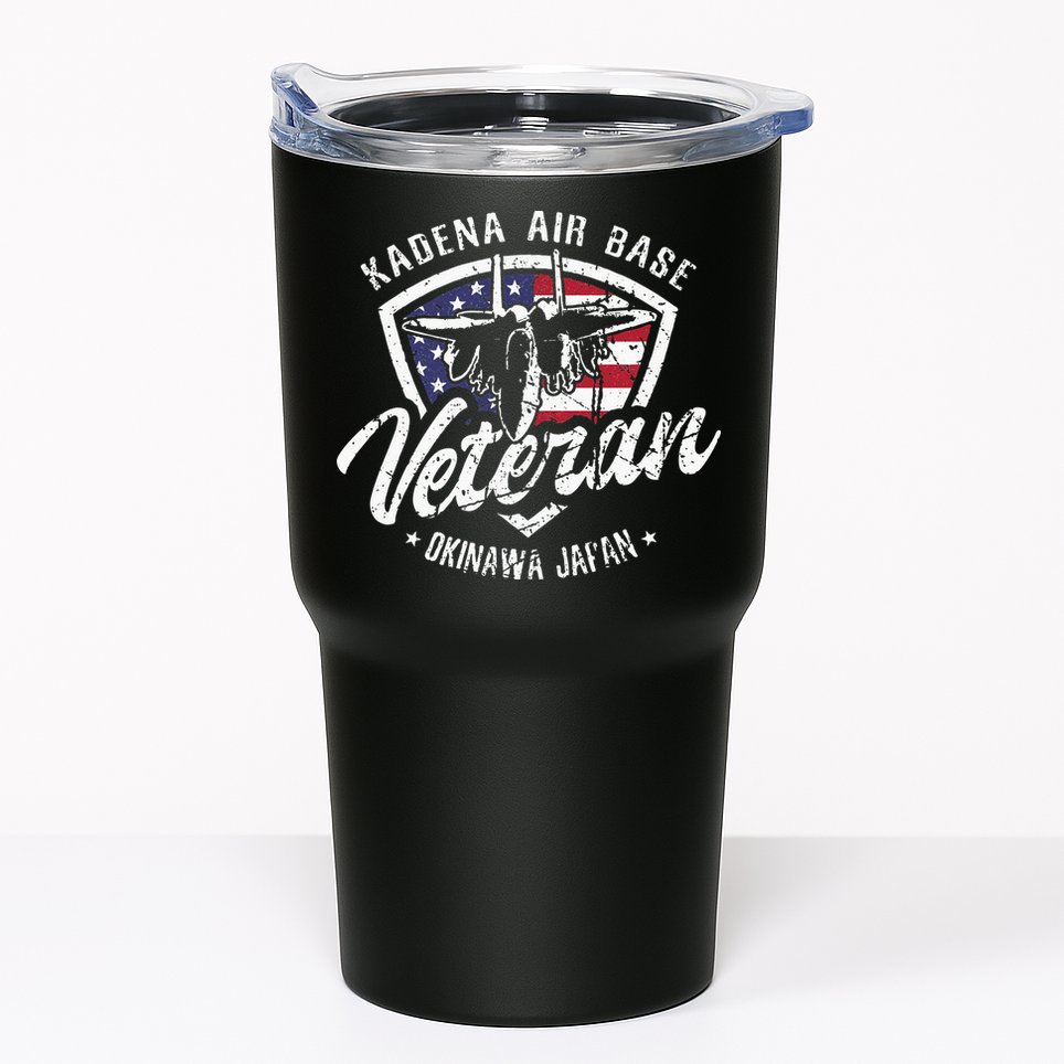 Kadena Air Base Veteran USAF Okinawa Japan Tumbler