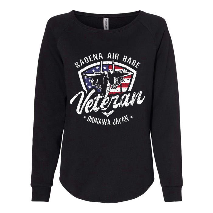 Kadena Air Base Veteran USAF Okinawa Japan Womens California Wash Sweatshirt