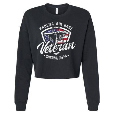 Kadena Air Base Veteran USAF Okinawa Japan Cropped Pullover Crew