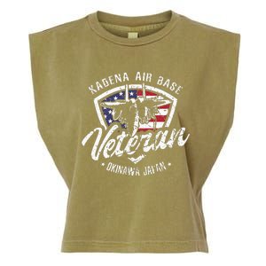 Kadena Air Base Veteran USAF Okinawa Japan Garment-Dyed Women's Muscle Tee