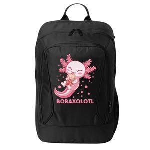 Kawaii Axolotl Bobaxolotl Boba Tea Bubble Milk Anime  City Backpack