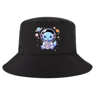 Kawaii Axolotl Bubble Tea Boba Tea Astronaut Space Axolotl Cool Comfort Performance Bucket Hat