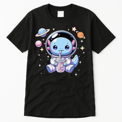 Kawaii Axolotl Bubble Tea Boba Tea Astronaut Space Axolotl Tall T-Shirt