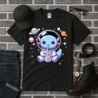Kawaii Axolotl Bubble Tea Boba Tea Astronaut Space Axolotl Tall T-Shirt