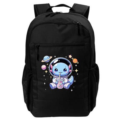 Kawaii Axolotl Bubble Tea Boba Tea Astronaut Space Axolotl Backpack