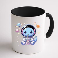 Kawaii Axolotl Bubble Tea Boba Tea Astronaut Space Axolotl Mug