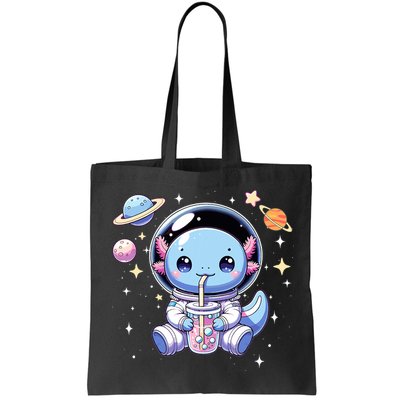 Kawaii Axolotl Bubble Tea Boba Tea Astronaut Space Axolotl Bag