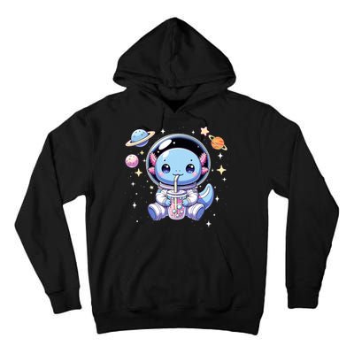Kawaii Axolotl Bubble Tea Boba Tea Astronaut Space Axolotl Tall Hoodie