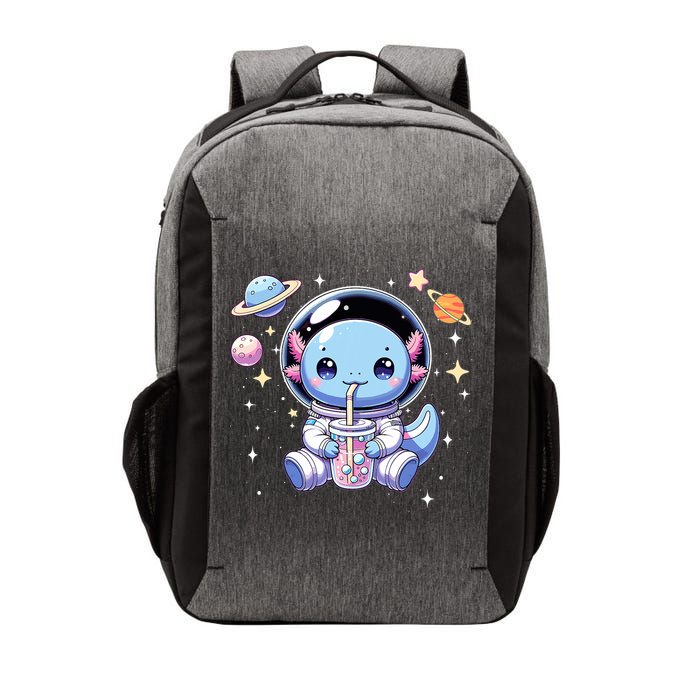 Kawaii Axolotl Bubble Tea Boba Tea Astronaut Space Axolotl Vector Backpack