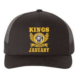 Kings Are Born In January Birthday Gift Yupoong Adult 5-Panel Trucker Hat