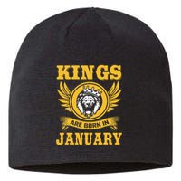 Kings Are Born In January Birthday Gift Sustainable Beanie