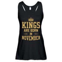 Kings Are Born In November Best Birthday Gift Ladies Essential Flowy Tank