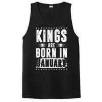 Kings Are Born In January Zodiac Sign Capricorn Month Gift PosiCharge Competitor Tank