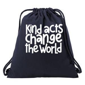 Kind Acts Change The World Anti Bullying Orange Unity Day Gift Drawstring Bag