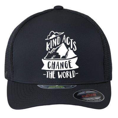 Kind Acts Change The World Anti Bullying Week Unity Day Gift Flexfit Unipanel Trucker Cap