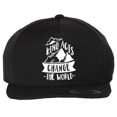 Kind Acts Change The World Anti Bullying Week Unity Day Gift Wool Snapback Cap