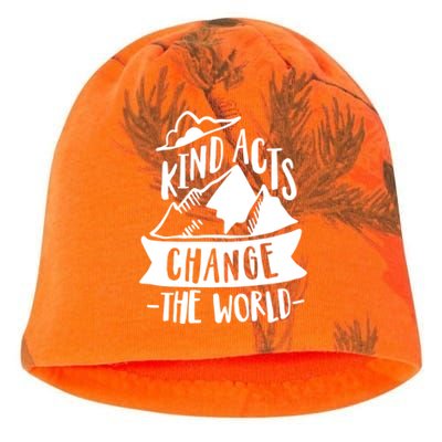 Kind Acts Change The World Anti Bullying Week Unity Day Gift Kati - Camo Knit Beanie