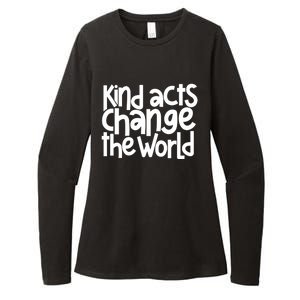 Kind Acts Change The World Anti Bullying Week Unity Day Gift Womens CVC Long Sleeve Shirt