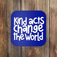 Kind Acts Change The World Anti Bullying Week Unity Day Gift Coaster