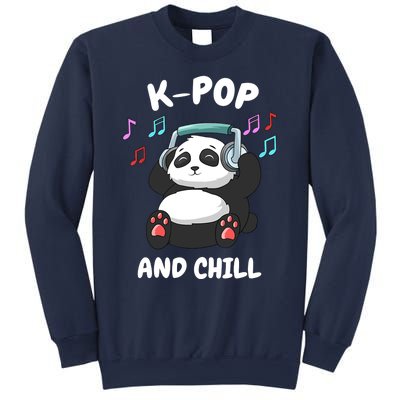 KPop And Chill Korean Panda Korea Music KDrama Sweatshirt