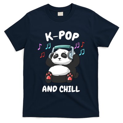 KPop And Chill Korean Panda Korea Music KDrama T-Shirt