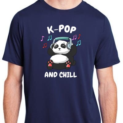 KPop And Chill Korean Panda Korea Music KDrama Adult ChromaSoft Performance T-Shirt