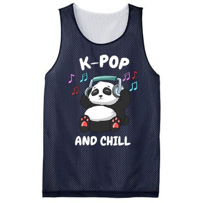 KPop And Chill Korean Panda Korea Music KDrama Mesh Reversible Basketball Jersey Tank