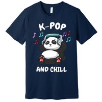 KPop And Chill Korean Panda Korea Music KDrama Premium T-Shirt