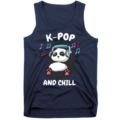 KPop And Chill Korean Panda Korea Music KDrama Tank Top