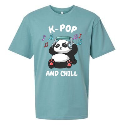 KPop And Chill Korean Panda Korea Music KDrama Sueded Cloud Jersey T-Shirt