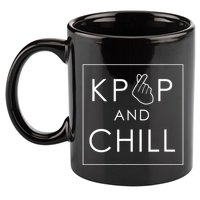 Kpop And Chill Cute Music 11oz C Handle Ceramic Mug